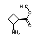 CAS 登录号：221158-94-7， 甲基(1R,2S)-2-氨基环丁烷羧酸酯