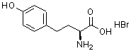 CAS 登录号：221243-01-2， (2S)-2-氨基-4-(4-羟基苯基)丁酸氢溴酸盐(1:1)