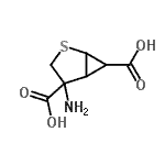 CAS 登录号：222529-89-7， 4-氨基-2-硫杂双环[3.1.0]己烷-4,6-二甲酸