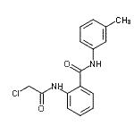 CAS 登录号：22312-75-0， 2-[(氯乙酰基)氨基]-N-(3-甲基苯基)苯甲酰胺