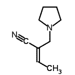 CAS#: 223129-23-5, (2E)-2-(1-Pyrrolidinylmethyl)-2-Butenenitrile