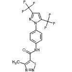 CAS#: 223499-30-7, N-{4-[3,5-Bis(Trifluoromethyl)-1H-Pyrazol-1-Yl]Phenyl}-4-Methyl-1,2,3-Thiadiazole-5-Carboxamide