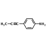 CAS#: 223562-47-8, 4-(1-Propyn-1-Yl)Aniline