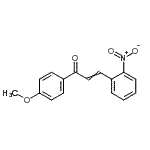 CAS 登录号：22396-06-1， 1-(4-甲氧基苯基)-3-(2-硝基苯基)-2-丙烯-1-酮