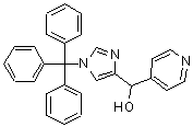CAS 登录号：224168-75-6， 4-吡啶基(1-三苯甲基-1H-咪唑-4-基)甲醇