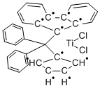 CAS 登录号：224951-46-6， 二氯[H10-2,4-环戊二烯-1-亚基(二苯基亚甲基)-9H-芴-9-亚基]-钛