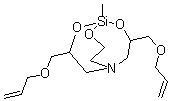 CAS#: 225504-94-9, 1-Methyl-3,7-bis[(2-propenyloxy)methyl]-2,8,9-Trioxa-5-aza-1-silabicyclo[3.3.3]undecane