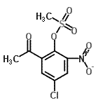 CAS 登录号：225939-47-9， 2-乙酰基-4-氯-6-硝基苯基甲烷磺酸酯