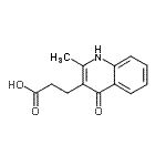 CAS 登录号：22609-25-2， 3-(2-甲基-4-氧代-1,4-二氢-3-喹啉基)丙酸