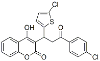 CAS 登录号：22619-37-0， 3-[3-(4-氯苯基)-1-(5-氯-2-噻吩基)-3-氧代丙基]-4-羟基-2-苯并吡喃酮