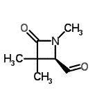 CAS 登录号：227288-01-9， (2R)-1,3,3-三甲基-4-氧代-2-吖丁啶甲醛