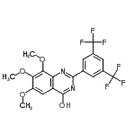 CAS#: 228119-09-3, 2-[3,5-Bis(Trifluoromethyl)Phenyl]-6,7,8-Trimethoxy-4(1H)-Quinazolinone