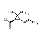 CAS 登录号：228702-78-1， (1R,3R)-3-[(1Z)-2-氟-1-丙烯-1-基]-2,2-二甲基环丙烷甲酰氯