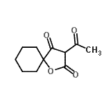 CAS 登录号：22884-85-1， 3-乙酰基-1-氧杂螺[4.5]癸烷-2,4-二酮