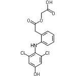 CAS 登录号：229308-90-1， (2-{2-[(2,6-二氯-4-羟基苯基)氨基]苯基}乙酰氧基)乙酸
