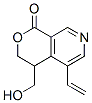 CAS 登录号：22952-54-1， 5-乙烯基-3,4-二氢-4-(羟基甲基)-1H-吡喃并[3,4-c]吡啶-1-酮