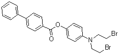 CAS 登录号：22953-45-3， 4-[二(2-溴乙基)氨基]苯基 4-联苯羧酸酯