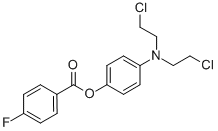 CAS 登录号：22953-56-6， 4-(二(2-氯乙基)氨基)-苯酚 4-氟苯甲酸酯