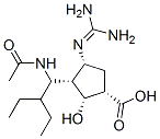 CAS 登录号：229614-56-6， (1R,2R,3S,4S)-rel-3-[(1S)-1-(乙酰氨基)-2-乙基丁基]-4-[(氨基亚胺甲基)氨基]-2-羟基-环戊烷羧酸