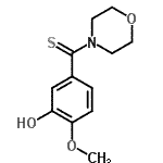 CAS 登录号：23015-41-0， (3-羟基-4-甲氧基苯基)(4-吗啉基)甲硫酮