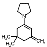 CAS 登录号：23088-17-7， 1-(5,5-二甲基-3-亚甲基-1-环己烯-1-基)吡咯烷