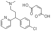 CAS#: 23095-76-3, (-)-2-(4-Chloro-alpha-(2-(Dimethylamino)Ethyl)Benzyl)-Pyridine Maleate (1:1)