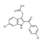 CAS#: 231292-16-3, [6-Chloro-2-(4-Chlorobenzoyl)-1H-Indol-3-Yl]Acetic Acid