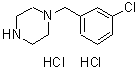 CAS 登录号：23145-92-8， 1-[(3-氯苯基)甲基]哌嗪二盐酸盐