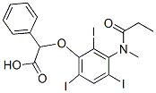 CAS 登录号：23189-36-8， 2-[3-(N-甲基丙酰基氨基)-2,4,6-三碘苯氧基]-2-苯基乙酸