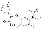 CAS 登录号：23189-46-0， 2-[3-(N-乙基乙酰氨基)-2,4,6-三碘苯氧基]-2-(间甲苯基)乙酸