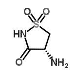 CAS 登录号：231944-71-1， (4R)-4-氨基-1,2-噻唑烷-3-酮1,1-二氧化物