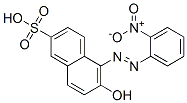 CAS 登录号：23222-13-1， 6-羟基-5-[(2-硝基苯基)偶氮]萘-2-磺酸