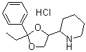 CAS#: 23239-37-4, (+)-2-(2-Ethyl-2-phenyl-1,3-dioxolan-4-yl)piperidine hydrochloride
