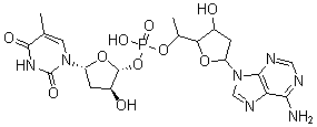 CAS 登录号:23339-47-1, 2'-脱氧腺苷酰-(3'-5')-胸苷