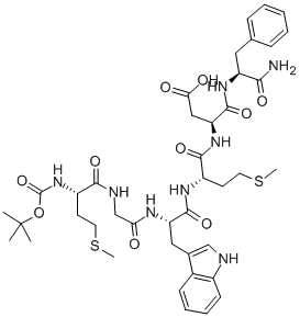 CAS 登录号：23446-11-9， 1-去(5-氧代-L-脯氨酸)-2-去-L-谷氨酰胺-3-去-L-天冬氨酸-4-去-L-酪氨酸-5-[N-[(1,1-二甲基乙氧基)羰基]-L-蛋氨酸]-雨蛙肽
