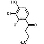 CAS 登录号：2350-46-1， 1-(2,3-二氯-4-羟基苯基)-1-丁酮