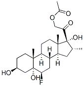 CAS#: 2353-58-4, 6b-fluoro-3b,5,17,21-Tetrahydroxy-16a-methyl-5a-Pregnan-20-one 21-acetate