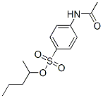 CAS 登录号：23531-31-9， 4-(乙酰氨基)苯磺酸 1-甲基丁基酯