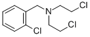 CAS 登录号：2361-61-7， 2-氯-N-(2-氯乙基)-N-[(2-氯苯基)甲基]乙胺