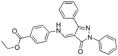 CAS#: 23711-43-5, 4-[[(3,4-Dihydro-3-Oxo-2,5-Diphenyl-2H-Pyrazol-4-Ylidene)Methyl]Amino]Benzoic Acid Ethyl Ester