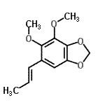 CAS 登录号：23731-63-7， 4,5-二甲氧基-6-[(1E)-1-丙烯-1-基]-1,3-苯并二氧戊环