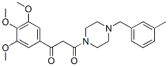 CAS 登录号：23776-24-1， 1-(3-甲基苄基)-4-[3-(3,4,5-三甲氧基苯基)-1,3-二氧代丙基]哌嗪