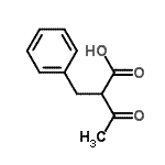 CAS 登录号：2382-58-3， 2-苄基-3-氧代丁酸