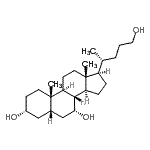 CAS 登录号:23848-46-6, (3alpha,5beta,7alpha)-胆烷e-3,7,24-三醇