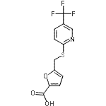 CAS#: 238742-86-4, 5-({[5-(Trifluoromethyl)-2-Pyridinyl]Sulfanyl}Methyl)-2-Furoic Acid