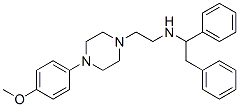CAS 登录号：23892-53-7， 1-[2-[(1,2-二苯基乙基)氨基]乙基]-4-(4-甲氧基苯基)哌嗪