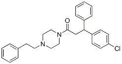 CAS 登录号：23902-89-8， 3-(4-氯苯基)-3-苯基-1-(4-苯乙基-1-哌嗪基)-1-丙酮