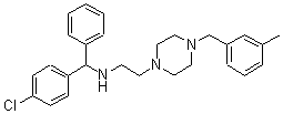 CAS 登录号：23905-13-7， 1-[2-[(4-氯-alpha-苯基苄基)氨基]乙基]-4-(3-甲基苯基甲基)哌嗪