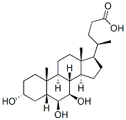 CAS 登录号：2393-59-1， (3a,5b,6b,7b)-3,6,7-三羟基-胆烷-24-酸