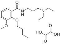 CAS#: 23966-80-5, N-(3-Diethylaminopropyl)-2-Butoxy-3-Methoxybenzamide Oxalate